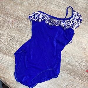 Vintage 80's Sandcastle Womens 8 One Piece Swimsuit